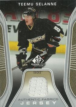 2006-07 SP Game Used - Authentic Fabrics #AF-TS Teemu Selanne Front