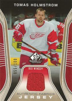 2006-07 SP Game Used - Authentic Fabrics Parallel #AF-TH Tomas Holmstrom Front