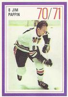 1970-71 Esso Power Players #NNO Jim Pappin Front