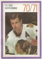 1970-71 Esso Power Players #NNO Eric Nesterenko Front