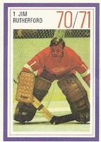 1970-71 Esso Power Players #NNO Jim Rutherford Front
