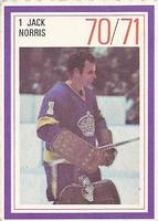 1970-71 Esso Power Players #NNO Jack Norris Front
