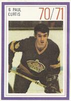 1970-71 Esso Power Players #NNO Paul Curtis Front