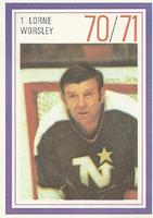 1970-71 Esso Power Players #NNO Lorne Worsley Front