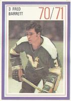 1970-71 Esso Power Players #NNO Fred Barrett Front