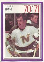 1970-71 Esso Power Players #NNO Lou Nanne Front