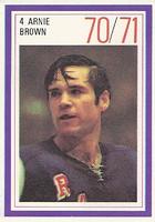1970-71 Esso Power Players #NNO Arnie Brown Front