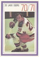 1970-71 Esso Power Players #NNO Jack Egers Front