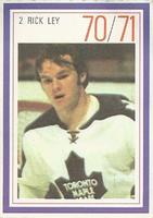 1970-71 Esso Power Players #NNO Rick Ley Front