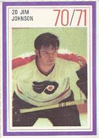 1970-71 Esso Power Players #NNO Jim Johnson Front