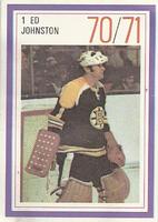 1970-71 Esso Power Players #NNO Ed Johnston Front
