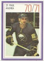 1970-71 Esso Power Players #NNO Paul Andrea Front