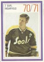 1970-71 Esso Power Players #NNO Earl Ingarfield Front