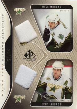 2006-07 SP Game Used - Authentic Fabrics Dual Patches #AF2-ML Mike Modano / Eric Lindros Front