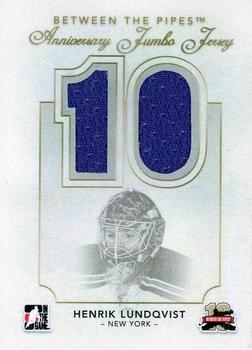 2011-12 In The Game Between The Pipes - Anniversary Jumbo Jersey #AJJ-16 Henrik Lundqvist Front