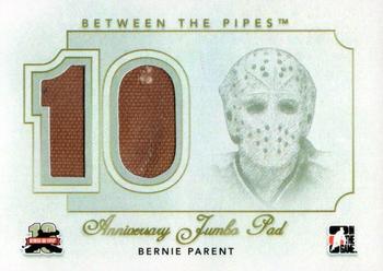 2011-12 In The Game Between The Pipes - Anniversary Jumbo Pad #AJP-18 Bernie Parent Front