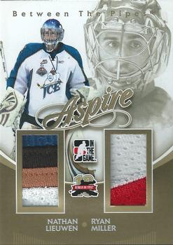 2011-12 In The Game Between The Pipes - Aspire Gold #AS-01 Nathan Lieuwen / Ryan Miller Front