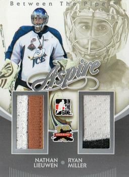 2011-12 In The Game Between The Pipes - Aspire Silver #AS-01 Nathan Lieuwen / Ryan Miller Front