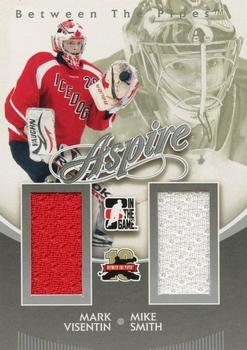 2011-12 In The Game Between The Pipes - Aspire Silver #AS-18 Mark Visentin / Mike Smith Front
