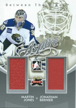 2011-12 In The Game Between The Pipes - Aspire Silver #AS-29 Martin Jones / Jonathan Bernier Front