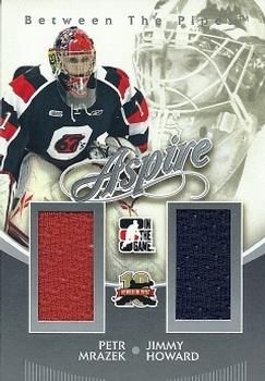 2011-12 In The Game Between The Pipes - Aspire Silver #AS-09 Petr Mrazek / Jimmy Howard Front