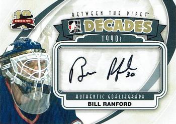 2011-12 In The Game Between The Pipes - Authentic Goaliegraph #A-BR Bill Ranford Front