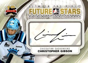 2011-12 In The Game Between The Pipes - Authentic Goaliegraph #A-CG Christopher Gibson Front
