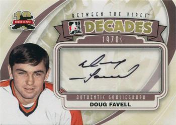 2011-12 In The Game Between The Pipes - Authentic Goaliegraph #A-DF Doug Favell Front