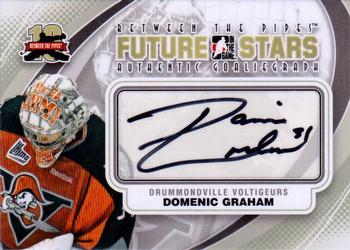 2011-12 In The Game Between The Pipes - Authentic Goaliegraph #A-DG Domenic Graham Front