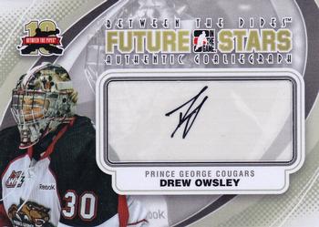 2011-12 In The Game Between The Pipes - Authentic Goaliegraph #A-DO Drew Owsley Front