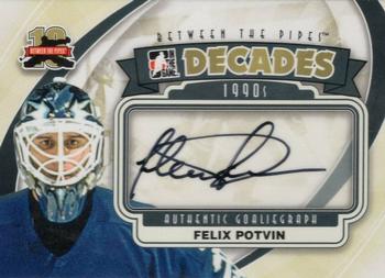 2011-12 In The Game Between The Pipes - Authentic Goaliegraph #A-FP Felix Potvin Front