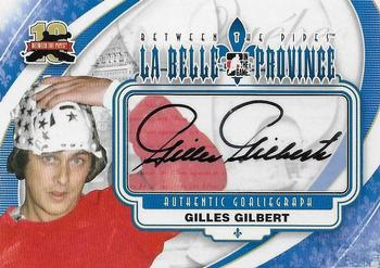 2011-12 In The Game Between The Pipes - Authentic Goaliegraph #A-GG2 Gilles Gilbert Front