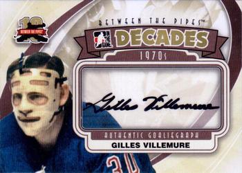 2011-12 In The Game Between The Pipes - Authentic Goaliegraph #A-GV Gilles Villemure Front