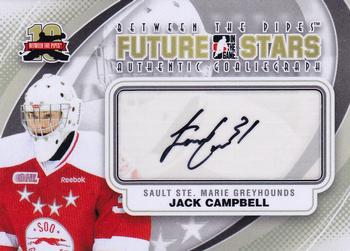 2011-12 In The Game Between The Pipes - Authentic Goaliegraph #A-JC Jack Campbell Front