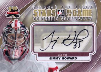 2011-12 In The Game Between The Pipes - Authentic Goaliegraph #A-JHO Jimmy Howard Front