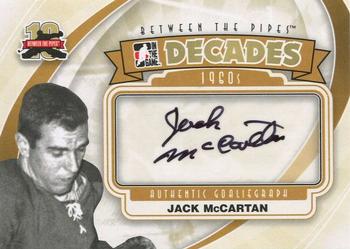 2011-12 In The Game Between The Pipes - Authentic Goaliegraph #A-JMC Jack McCartan Front