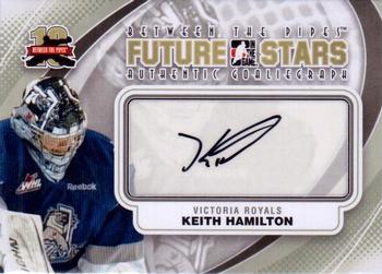 2011-12 In The Game Between The Pipes - Authentic Goaliegraph #A-KH Keith Hamilton Front