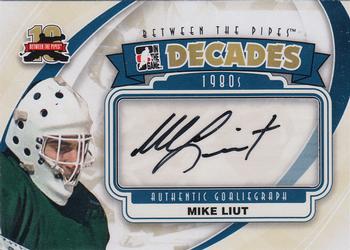 2011-12 In The Game Between The Pipes - Authentic Goaliegraph #A-MLI Mike Liut Front