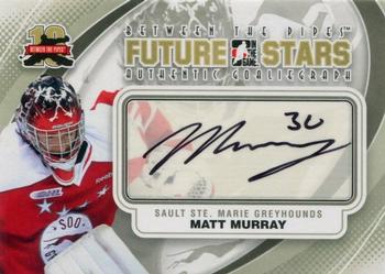 2011-12 In The Game Between The Pipes - Authentic Goaliegraph #A-MM Matt Murray Front