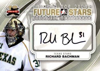 2011-12 In The Game Between The Pipes - Authentic Goaliegraph #A-RB Richard Bachman Front