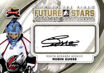 2011-12 In The Game Between The Pipes - Authentic Goaliegraph #A-RG Robin Gusse Front