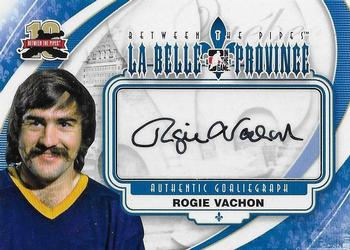2011-12 In The Game Between The Pipes - Authentic Goaliegraph #A-RV2 Rogie Vachon Front