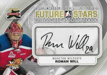 2011-12 In The Game Between The Pipes - Authentic Goaliegraph #A-RW2 Roman Will Front
