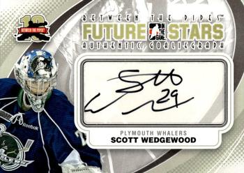 2011-12 In The Game Between The Pipes - Authentic Goaliegraph #A-SW Scott Wedgewood Front