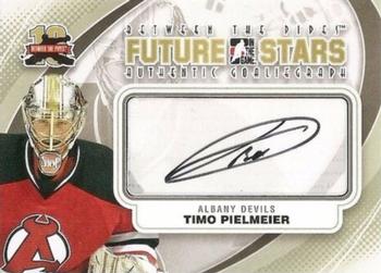 2011-12 In The Game Between The Pipes - Authentic Goaliegraph #A-TP Timo Pielmeier Front
