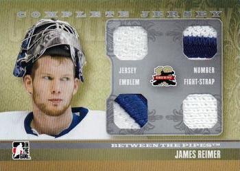 2011-12 In The Game Between The Pipes - Complete Jersey Silver #CJ-06 James Reimer Front