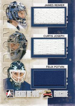 2011-12 In The Game Between The Pipes - Franchise Silver #F-16 James Reimer / Curtis Joseph / Felix Potvin Front