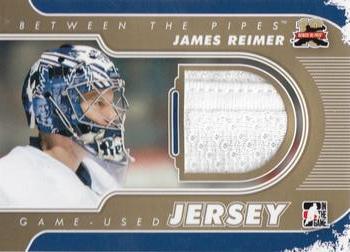 2011-12 In The Game Between The Pipes - Game Used Jersey Gold #M-10 James Reimer Front
