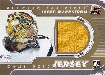 2011-12 In The Game Between The Pipes - Game Used Jersey Gold #M-43 Jacob Markstrom Front