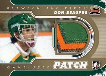 2011-12 In The Game Between The Pipes - Game Used Patch Gold #M-36 Don Beaupre Front